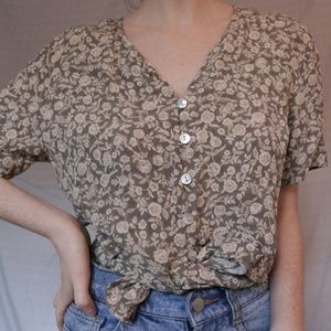 Vintage button-up blouse